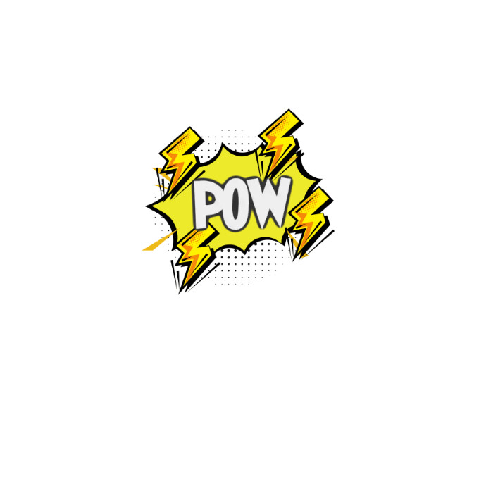 pow pop art logo|pop art design|pop art logo template